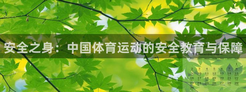 MK体育官方正版app神州：安全之身：中国体育运动的