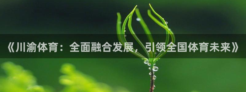 MK体育官方正版app集团官网首页网址：《川渝体育：全面融合